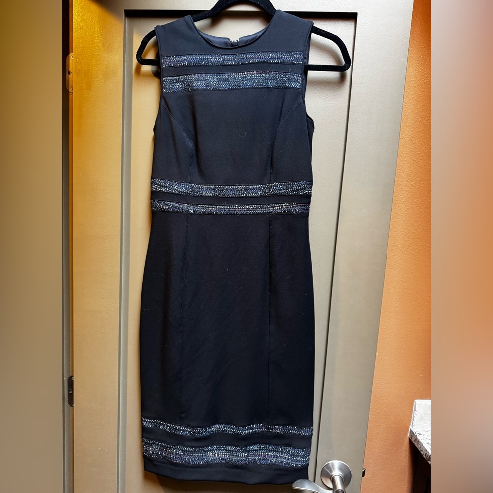 White House Black Market Body Perfecting Tweed-Inset Sheath Dress 2